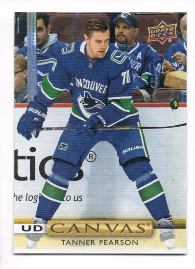2019-20 Upper Deck Canvas #C78 Tanner Pearson (10-229x7-CANUCKS)