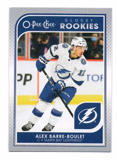 2021-22 O-Pee-Chee Glossy #R15 Alex Barre-Boulet (20-283x3-LIGHTNING)