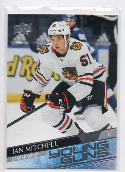 2020-21 Upper Deck #458 Ian Mitchell YG RC (25-283x4-BLACKHAWKS)