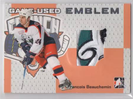2006-07 ITG Heroes and Prospects Emblems #GUE58 Francois Beauchemin (200-315x9-DUCKS)