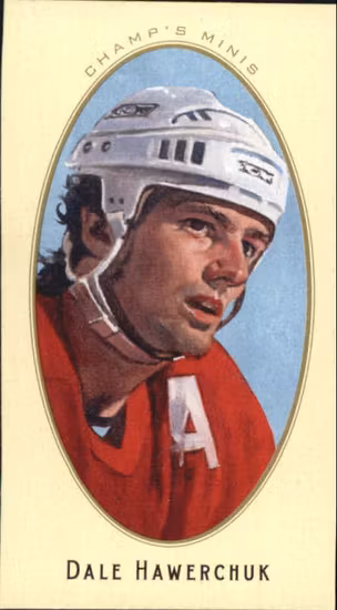 2011-12 Parkhurst Champions Champ's Mini Green Backs #12 Dale Hawerchuk (15-311x2-CANADA)