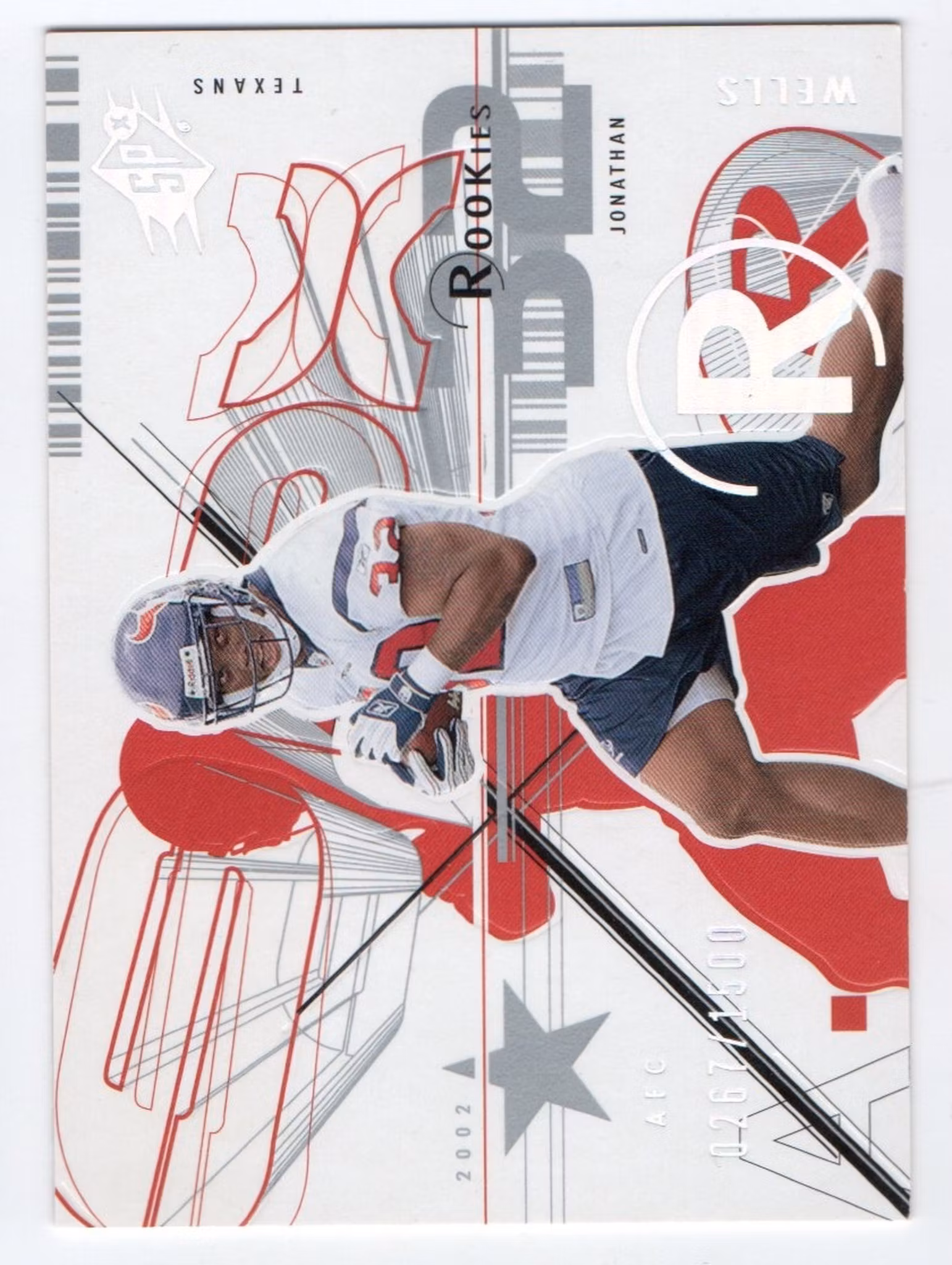 2002 SPx #113 Jonathan Wells RC (20-301x3-NFLTEXANS)