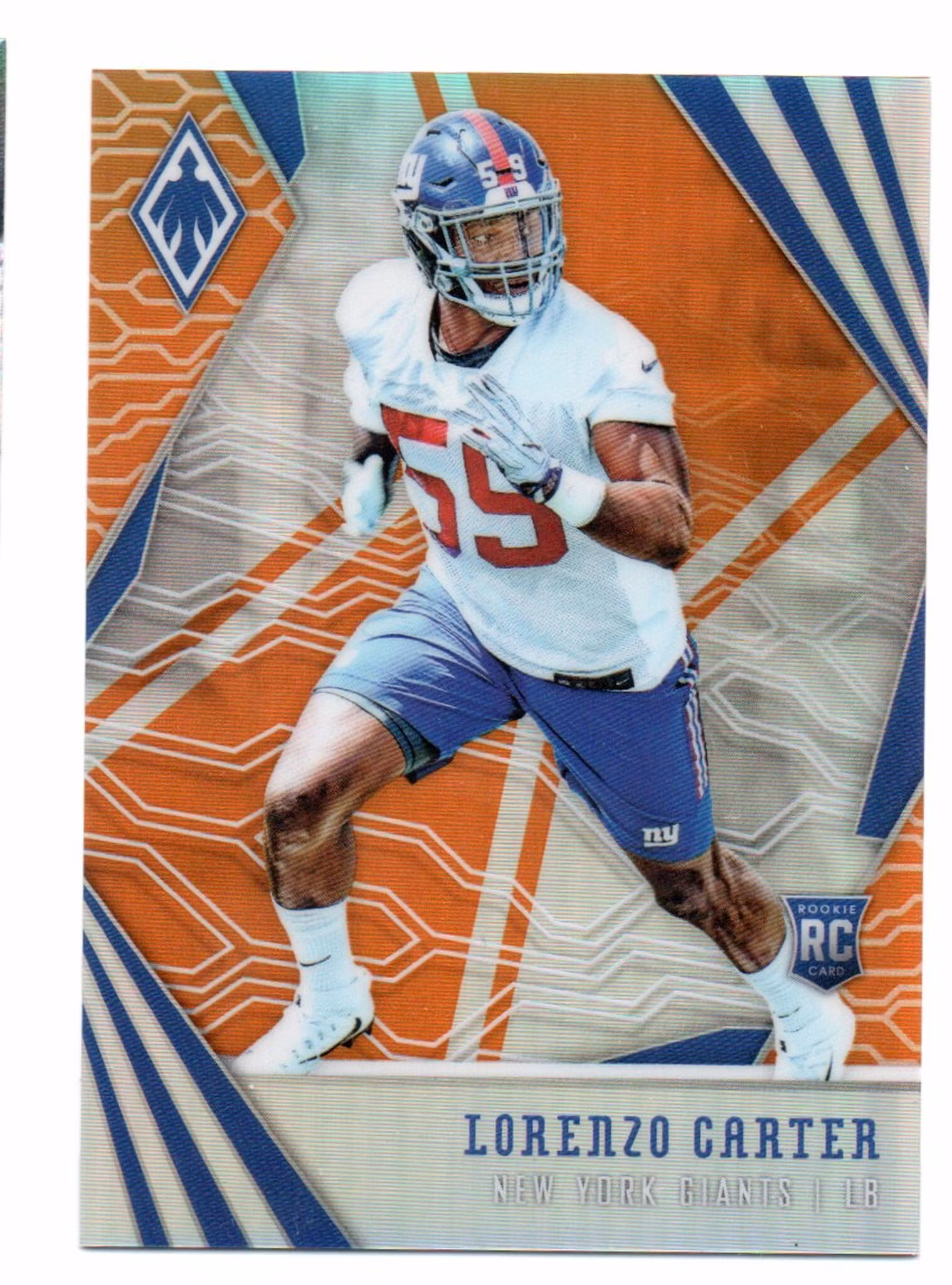 2018 Panini Phoenix Orange #162 Lorenzo Carter (40-302x5-NFLGIANTS)