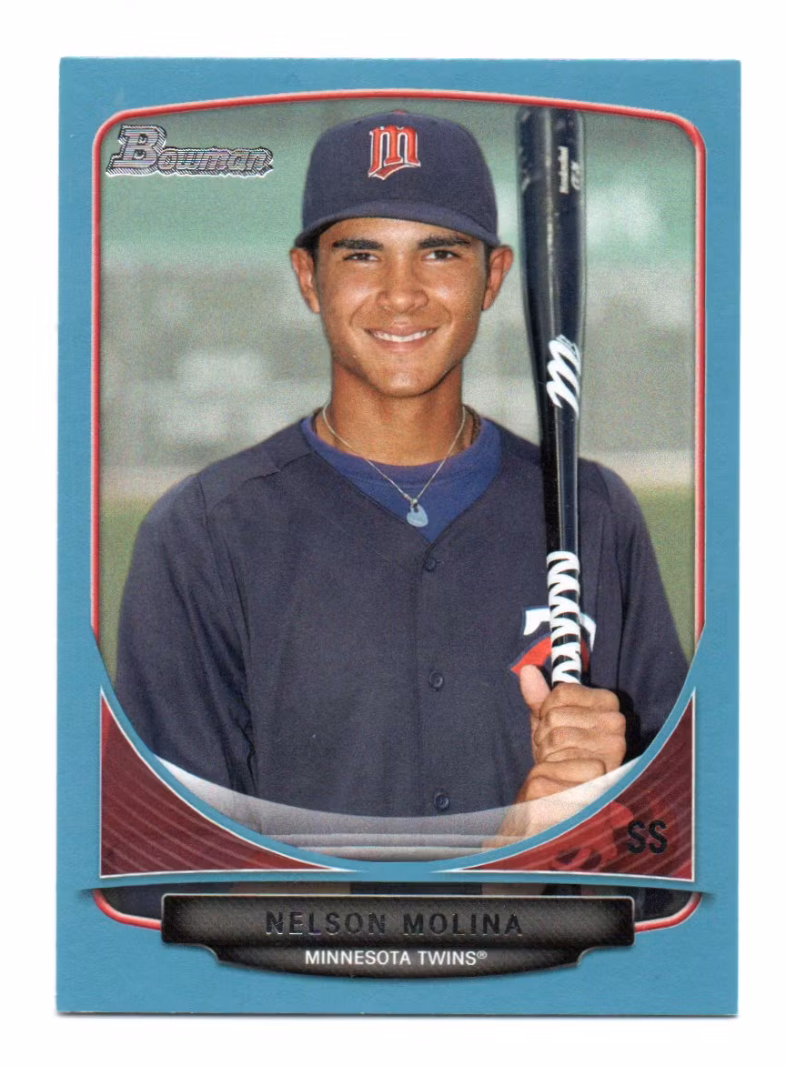 2013 Bowman Draft Draft Picks Blue #BDPP76 Nelson Molina (15-322x1-MLBTWINS)