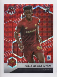 2021-22 Panini Mosaic Serie A Mosaic Red #14 Felix Afena-Gyan (30-316x6-ASROMA)