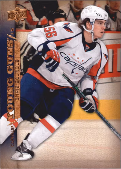 2007-08 Upper Deck #499 Chris Bourque YG RC (30-327x4-CAPITALS)