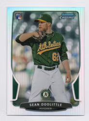 2013 Bowman Chrome Refractors #212 Sean Doolittle (15-332x7-MLBATHLETICS)