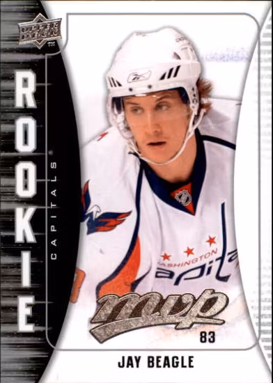 2009-10 Upper Deck MVP #358 Jay Beagle RC (15-360x1-CAPITALS)