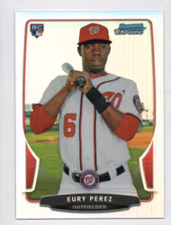 2013 Bowman Chrome Refractors #64 Eury Perez (15-342x2-MLBNATIONALS)