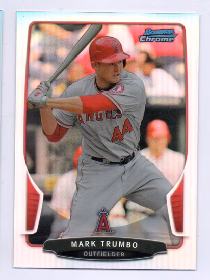 2013 Bowman Chrome Refractors #125 Mark Trumbo (12-349x5-MLBANGELS)