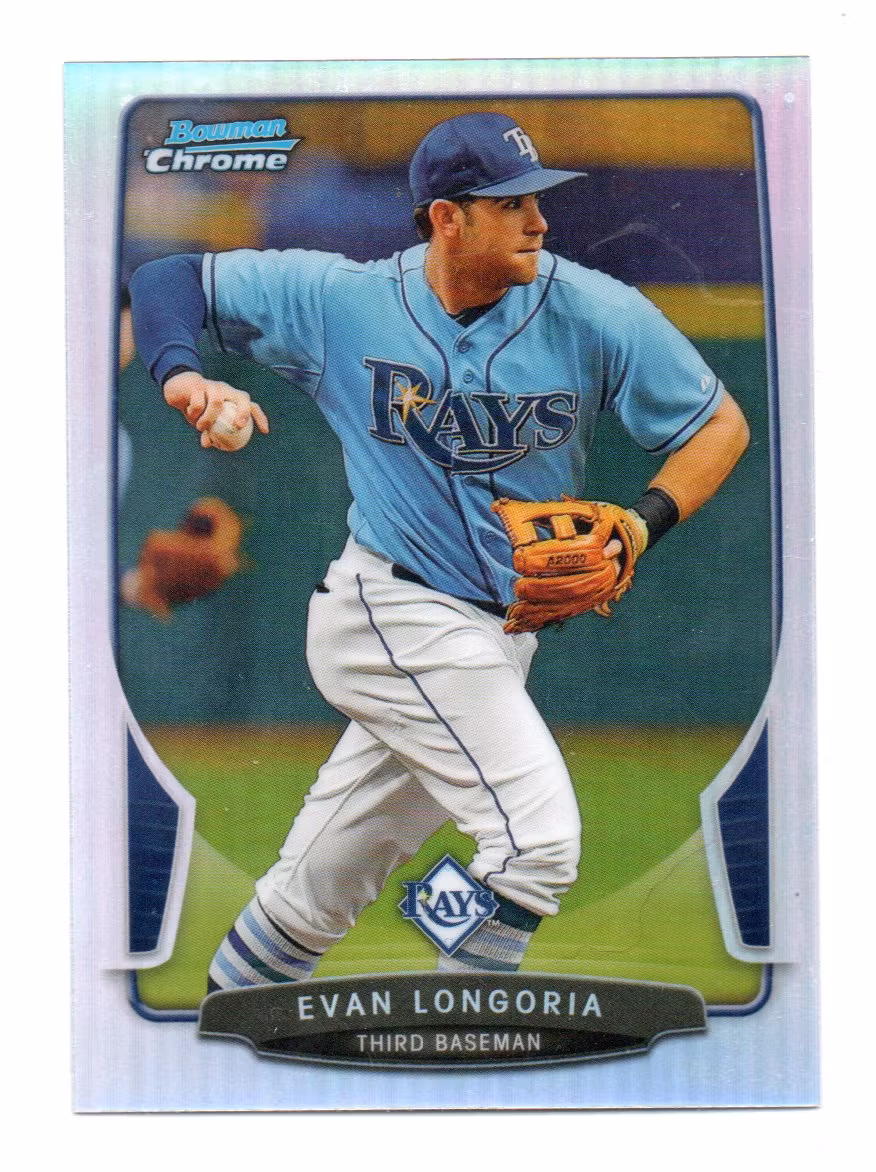 2013 Bowman Chrome Refractors #149 Evan Longoria (15-347x2-MLBRAYS)