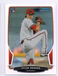 2013 Bowman Chrome Refractors #188 Tyler Skaggs (12-347x4-MLBDIAMONDBACKS)