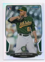 2013 Bowman Chrome Refractors #212 Sean Doolittle (12-349x4-MLBATHLETICS)