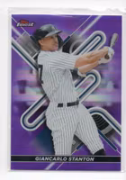 2022 Finest Purple Refractors #76 Giancarlo Stanton (25-355x4-MLBYANKEES)