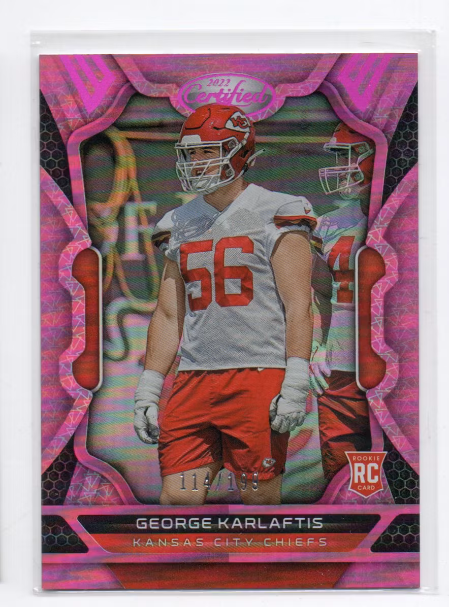 2022 Certified Mirror Pink #147 George Karlaftis (40-356x5-NFLCHIEFS)