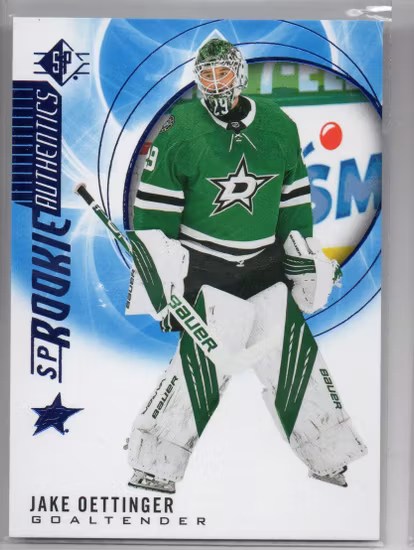 2020-21 SP Blue #136 Jake Oettinger (25-340x5-NHLSTARS)