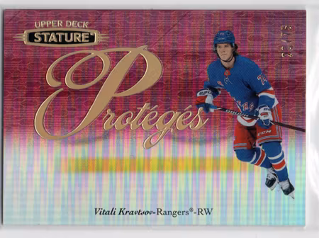 2020-21 Upper Deck Stature Proteges Red #P28 Vitali Kravtsov (100-347x7-RANGERS)
