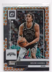 2022-23 Donruss Optic Basketballs Parallel #196 Devin Vassell (50-351x6-NBASPURS)