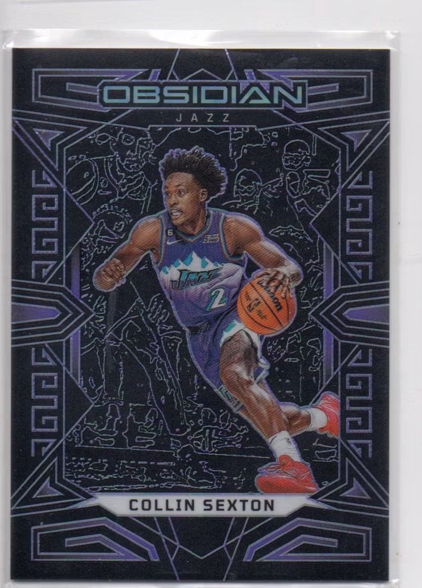2022-23 Panini Obsidian Electric Etch Purple #50 Collin Sexton (50-351x1-NBAJAZZ)