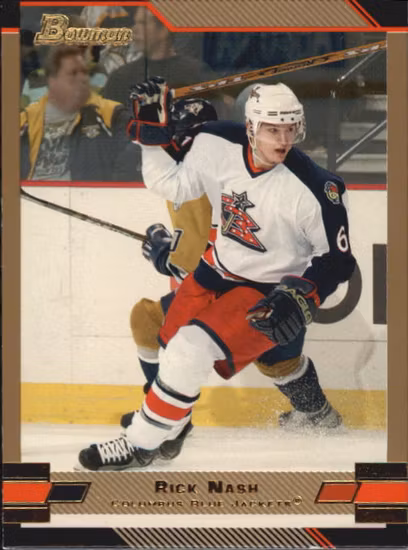 2003-04 Bowman Gold #1 Rick Nash (20-361x1-BLUEJACKETS)