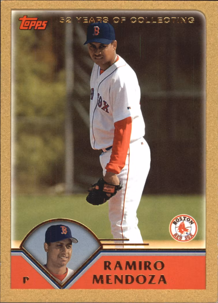 2003 Topps Traded Gold #T83 Ramiro Mendoza (15-391x2-MLBREDSOX)