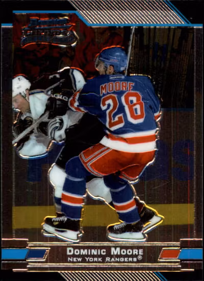 2003-04 Bowman Chrome #126 Dominic Moore RC (10-396x9-RANGERS)
