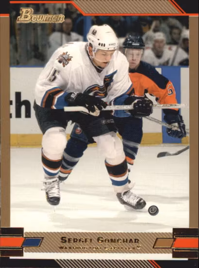 2003-04 Bowman Gold #54 Sergei Gonchar (15-363x1-CAPITALS)