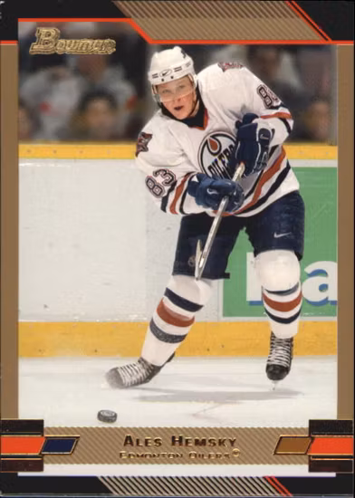 2003-04 Bowman Gold #61 Ales Hemsky (15-363x3-OILERS)