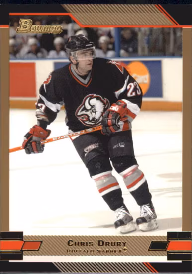 2003-04 Bowman Gold #64 Chris Drury (12-363x5-SABRES)