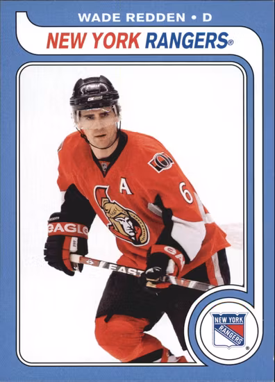 2008-09 O-Pee-Chee 1979-80 Retro #478 Wade Redden (10-382x1-RANGERS)