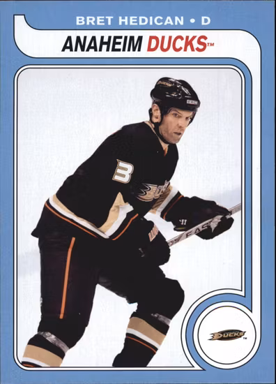 2008-09 O-Pee-Chee 1979-80 Retro #702 Bret Hedican (10-381x8-DUCKS)