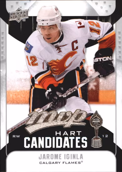 2009-10 Upper Deck MVP Hart Candidates #HC20 Jarome Iginla (10-372x4-FLAMES)