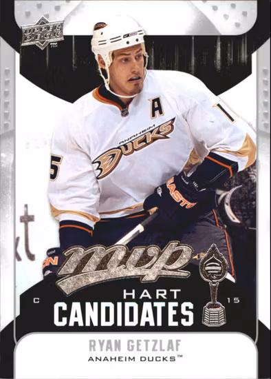 2009-10 Upper Deck MVP Hart Candidates #HC23 Ryan Getzlaf (10-372x3-DUCKS)