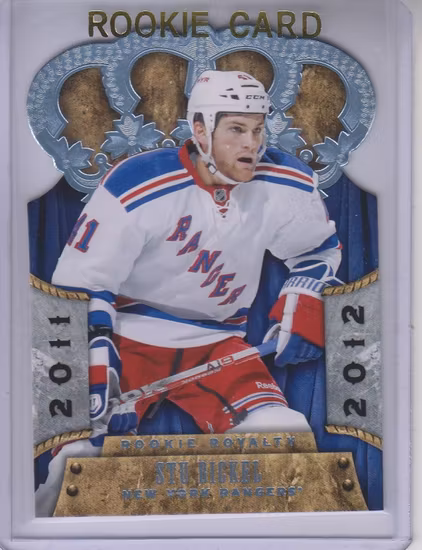 2011-12 Crown Royale #198 Stu Bickel RC (12-393x8-RANGERS)