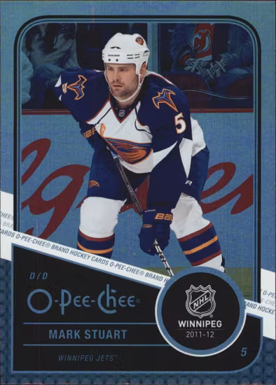 2011-12 O-Pee-Chee Rainbow #386 Mark Stuart (10-415x3-NHLJETS)