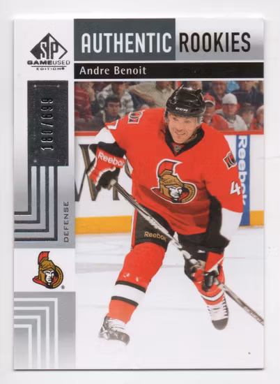 2011-12 SP Game Used #150 Andre Benoit RC (30-403x3-SENATORS)