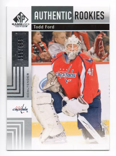 2011-12 SP Game Used #155 Todd Ford RC (30-404x4-CAPITALS)