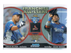 2012 Bowman Chrome Franchise All-Stars #BT Carlos Beltran Oscar Taveras (25-406x4-MLBCARDINALS) (2)