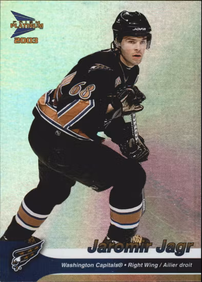 2002-03 McDonald's Pacific #42 Jaromir Jagr (15-427x9-CAPITALS)