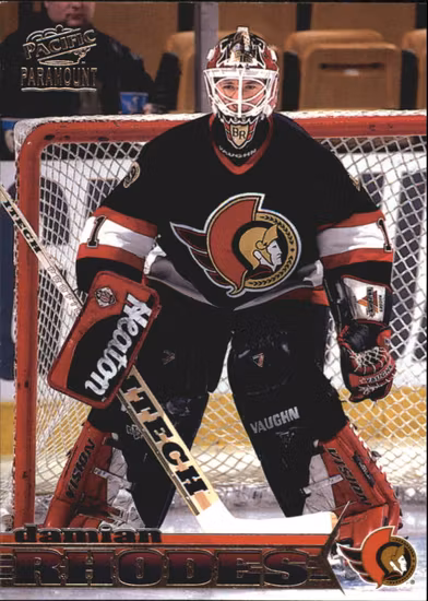 1998-99 Paramount Silver #166 Damian Rhodes (10-431x3-SENATORS)