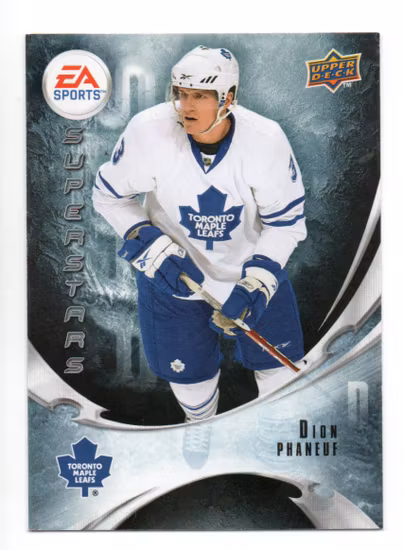 2010-11 Upper Deck EA Superstars #EA3 Dion Phaneuf SP (20-423x9-MAPLE LEAFS)