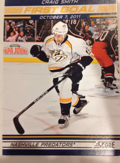 2012-13 Score First Goal #FG8 Craig Smith (10-418x6-PREDATORS)