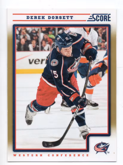 2012-13 Score Gold Rush #151 Derek Dorsett (10-424x2-BLUEJACKETS)