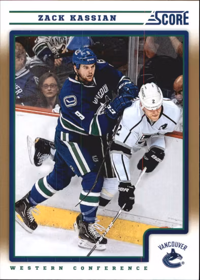 2012-13 Score Gold Rush #455 Zack Kassian (10-419x3-CANUCKS)