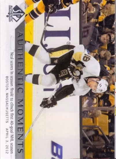2012-13 SP Authentic #176 James Neal AM (10-375x1-PENGUINS)
