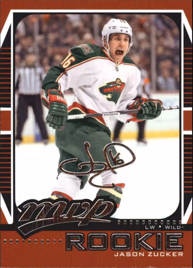 2012-13 Upper Deck MVP #58 Jason Zucker RC (20-402x3-NHLWILD)