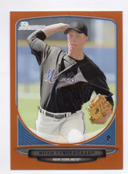 2013 Bowman Draft Top Prospects Orange #TP22 Noah Syndergaard (25-406x2-MLBMETS) (2)