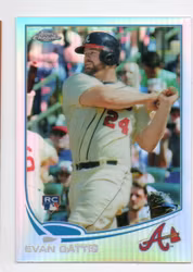 2013 Topps Chrome Refractors #148 Evan Gattis (30-406x7-MLBBRAVES) (2)