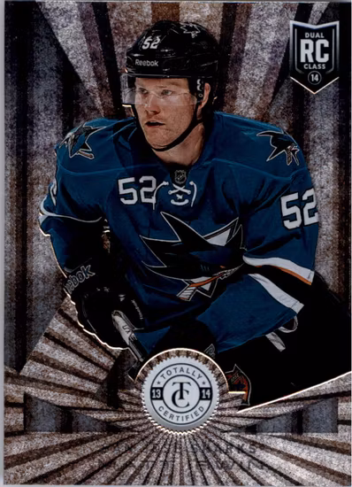 2013-14 Totally Certified #218 Matt Irwin RC (10-393x3-SHARKS)