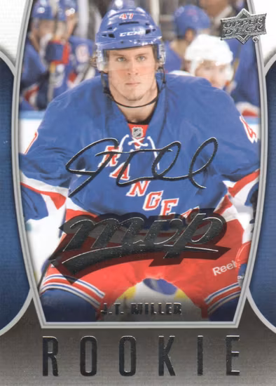 2013-14 Upper Deck MVP #53 J.T. Miller RC (10-402x2-RANGERS)